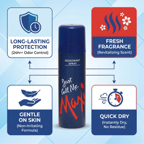 Maxi Just Call Me Deodorant Spray 200ml | Eurasia Supplies