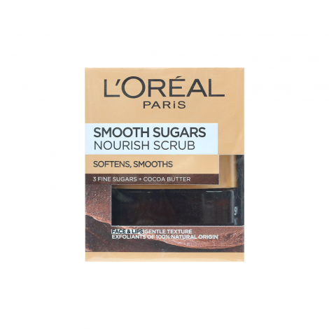 L'Oreal Paris Smooth Sugars Nourish Cocoa Face and Lip Scrub 50 ml