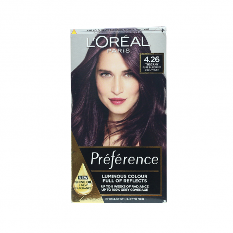 Loreal Hair Color Preference - 4.26 Cool Violet
