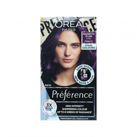 L'Oreal Preference Les Vivids High Intensity Shimmering Colour - 3.161 Magnetic Plum