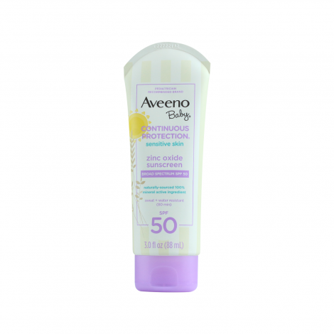 Aveeno Baby Continuous Protection Zinc Oxide SPF50 Sunscreen 88ml