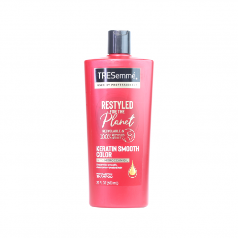 Tresemme Shampoo Keratin Smooth Color With Moroccan Oil 650ml