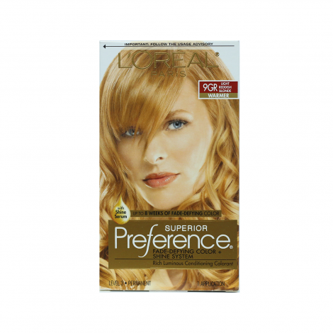 L'Oreal Paris Superior Preference Hair Color - 9 GR Light Reddish Blonde