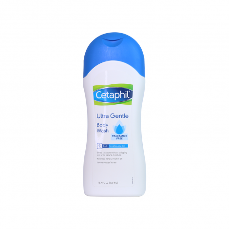 Cetaphil Ultra Gentle Body Wash Fragrance free For Sensitive & Dry Skin - 500ml