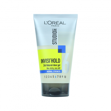 L'Oreal Studio Line 6 Invisi Hold Normal Strength 24h Natural Clear Gel 150ml