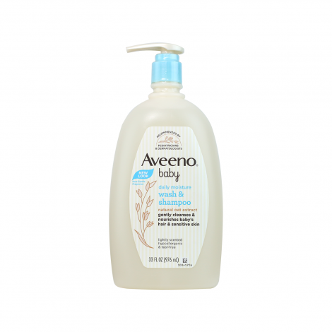 Aveeno Baby Daily Moisture Bath Wash & Shampoo 976ml