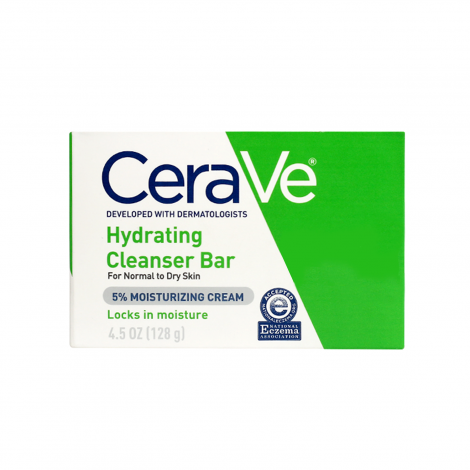 CeraVe Hydrating Cleansing Bar Soap For Normal To Dry Skin 128g