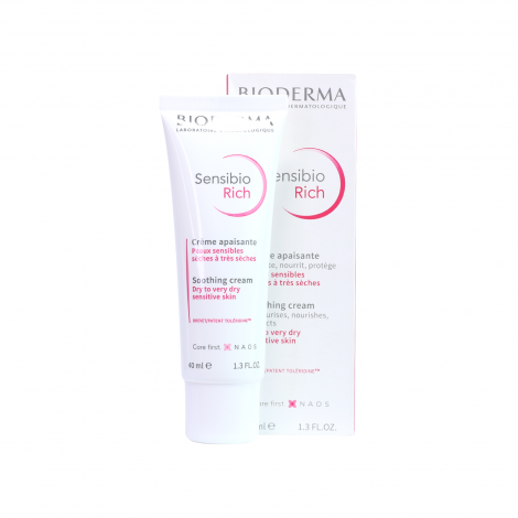 Bioderma Sensibio Rich Dry To Very Dry Sensitive Skin Soothing Cream 40ml