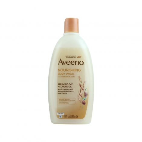 Aveeno Prebiotic Oat + Almond Oil Nourishing Body Wash 532ml