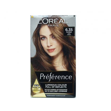 Loreal Hair Color Preference 6.35 Havana Light Amber