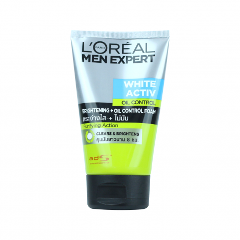 Loreal Men Expert White Activ Brightening Plus Oil Control Foam 100ml