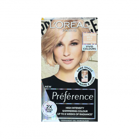 L'Oreal Preference Les Vivids High Intensity Shimmering Colour -  9.023 Light Rose Gold