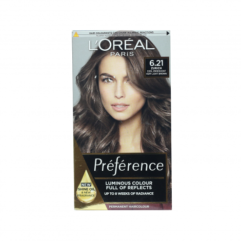 Loreal Hair Color Preference - 6.21 Very Light Brown