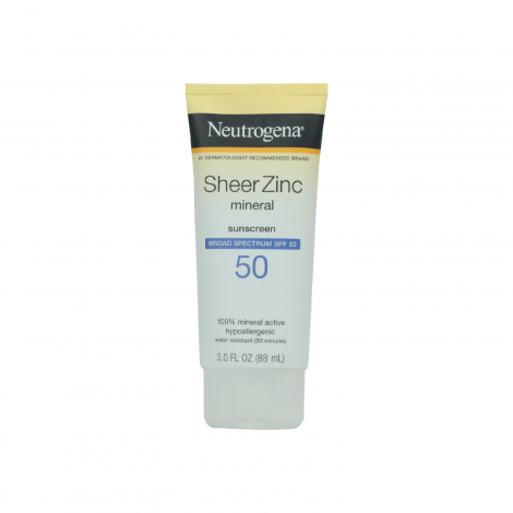 Neutrogena Sheer Zinc Mineral Sunscreen SPF50 88ml