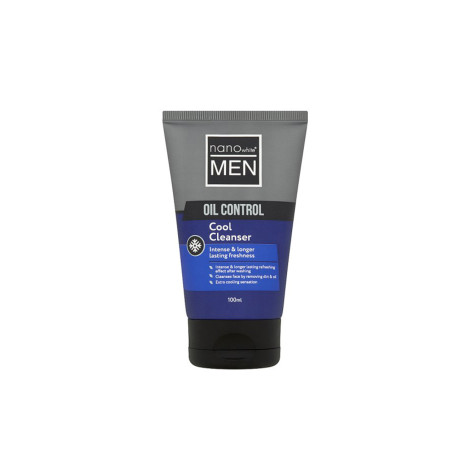 Nano White Men Oil Control Cool Cleanser 100ml