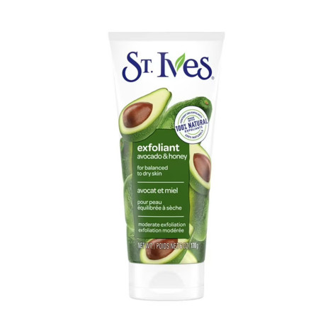 St. Ives Exfoliant Avocado & Honey Moderate Exfoliation Scrub 170g