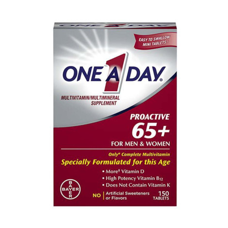 One A Day Proactive 65+ Multivitamin for Men and Women – 150 Tablets