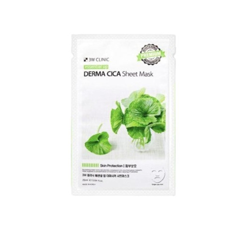 3W Clinic Essential Up Derma Cica Sheet Mask 25ml