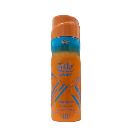 Hot Ice Knockout Pour Homme Sport Deodorant Body Spray 200ml