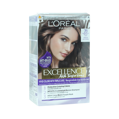 Loreal Excellence Creme Hair Color-7.1 beige ash