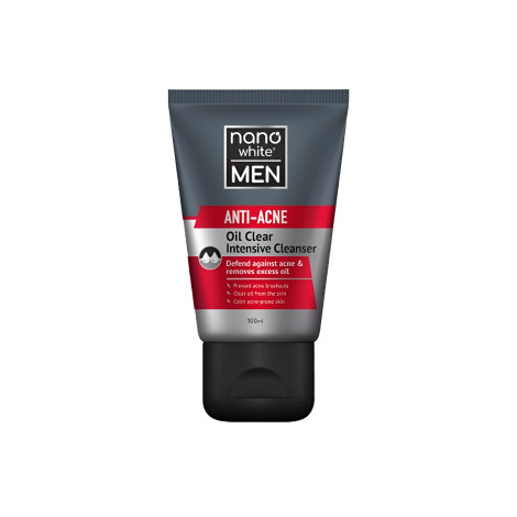 Nano White Men Anti Acne Oil Clear Intensive Cleanser 100ml