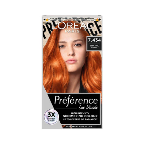 L'Oreal Preference Les Vivids High Intensity Shimmering Colour  - 7.434 Electric Mango