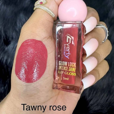 Everly Beauties Glow Lock Intense Shine Lip Gloss - Tawny Rose
