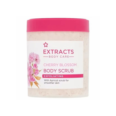 Superdrug Extracts Body Care Cherry Blossom Exfoliating Body Scrub 465ml