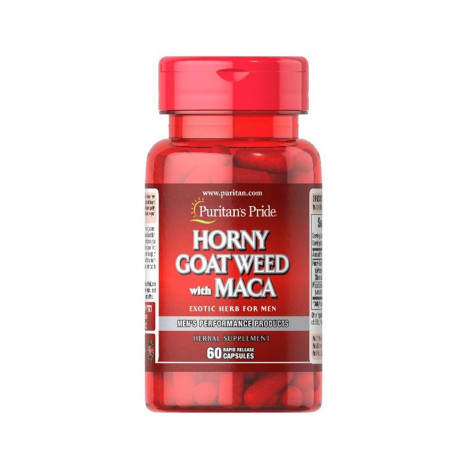 Puritan's Pride Horny Goat Weed with Maca 500 mg/75 mg 60 Cap(USA)