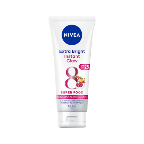Nivea Extra Bright Instant Glow Super Food Body Serum SPF25 180ml