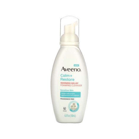 Aveeno Calm + Restore Redness Relief Foaming Cleanser 180ml
