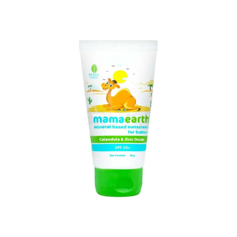 Mama Earth Mineral Based Sunscreen For Babies SPF20+ 50g