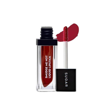 Sugar Cosmetics Smudge Me Not Liquid Lipstick - 10 Drop Dead Red