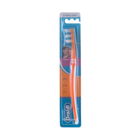 Oral-B 1 2 3 Classic 40 Medium - Orange