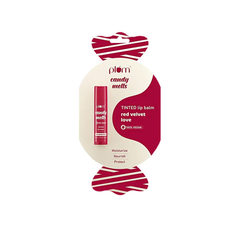 Plum Candy Melts Tinted Lip Balm - Red Velvet Love