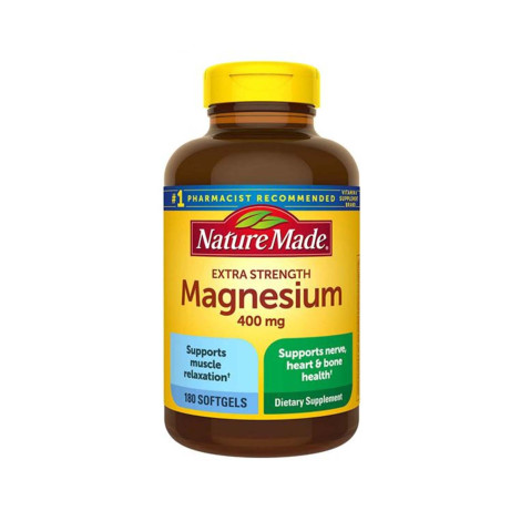 Nature Made Extra Strength Magnesium 400mg 180 Softgels