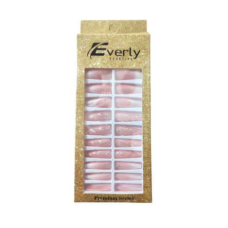 Everly Natural Fake Nails 24pcs - L104