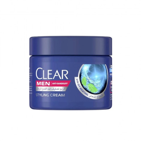 Clear Men Anti-Dandruff lcy Menthol  Styling Hair Cream 275ml