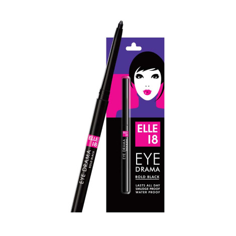 Lakme Elle 18 Eye Drama Bold Black Retractable Kajal 0.35g