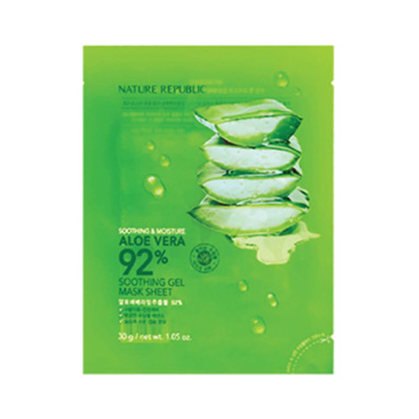 Nature Republic Aloe Vera 92% Soothing Gel Mask Sheet 30g