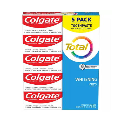 Colgate Total Whitening Toothpaste Gel 170g