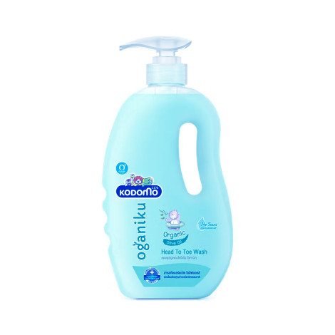 Kodomo Organic Olive Oil Head To Toe Wash 0+ year 800ml