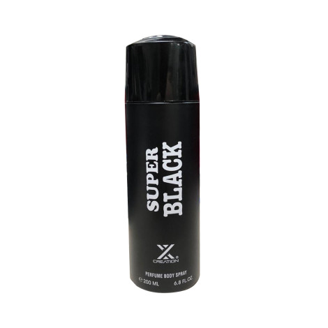 X Creation Super Black Perfume Body Spray 200ml