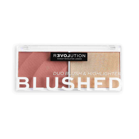 Makeup Revolution Blushed Duo Blush & Highlighter - Cute