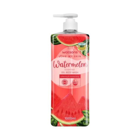 Watsons Love My Skin Watermelon Scented Gel Body Wash 1000ml