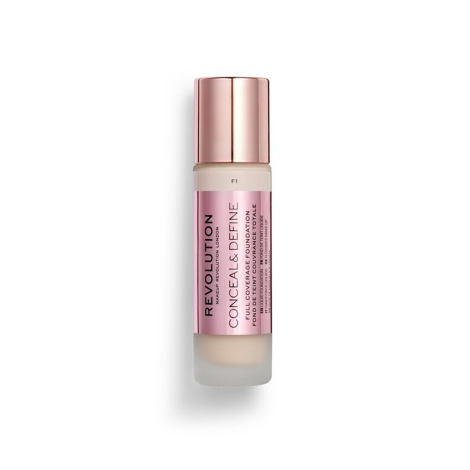 Makeup-Revolution Conceal & Define Foundation F1