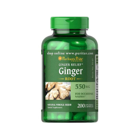 Puritan's Pride® by Ginger Root Supports Digestive Health 550 Mg, 200 Capsules