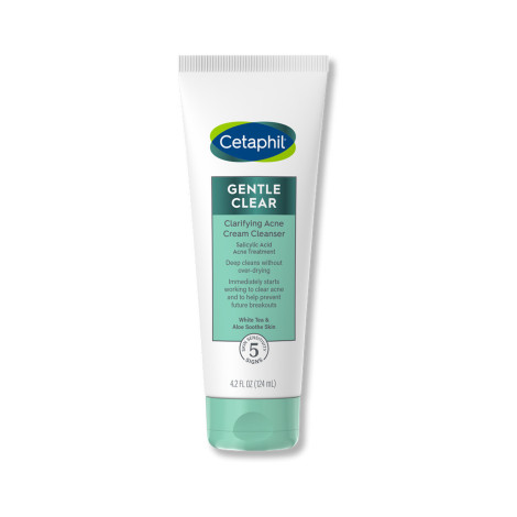 Cetaphil Gentle Clear Clarifying Acne Cream Cleanser 124ml