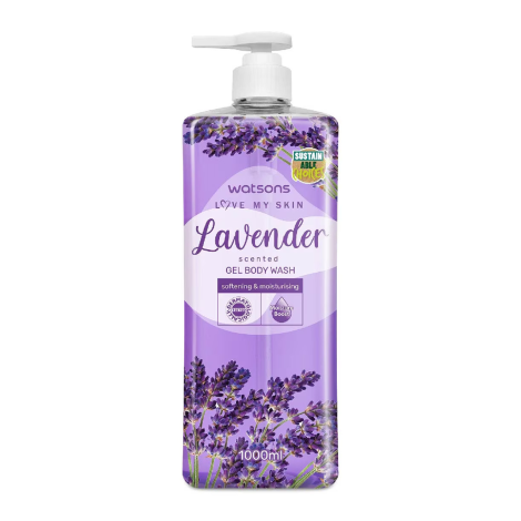 Watsons Lavender Scented Gel Body Wash 1000ml