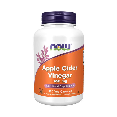 NOW Apple Cider Vinegar 450 mg – 180 Veg Capsules